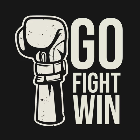 Boxing Hand Gloves Vintage T-shirt Design Template