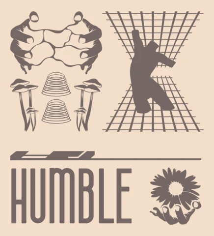 Artistic Humble Hands Design Template for Apparel and Merchandise