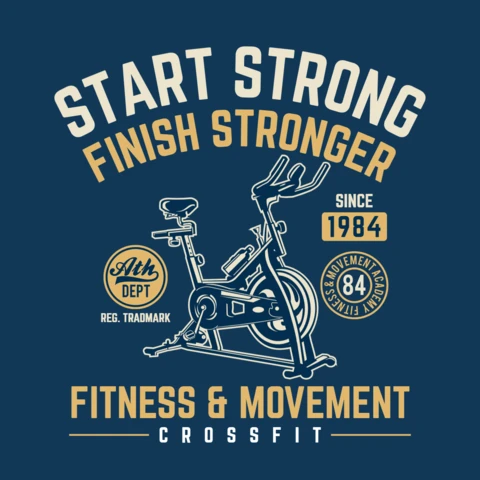 Fitness and Movement T-shirt Design Template