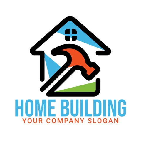 Home Building Logo Design Template