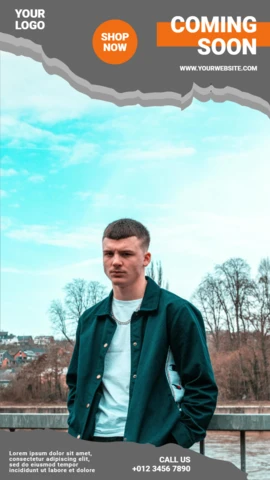 Modèle d'article de réseau social pour la mode streetwear