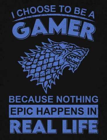 I Choose To Be A Gamer Because Nothing Epic Gaming Quote T-Shirt Design Template