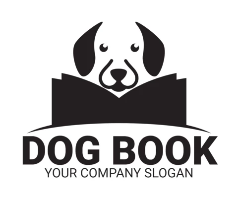 Hundebuch Logo Design Vorlage