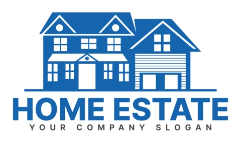 Haus immobilien firma gebäude logo entwurfsvorlage