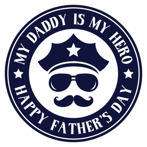 Happy Father's Day Logo Design Template