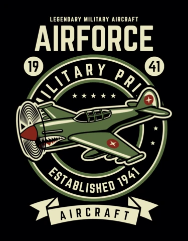 Modèle de t-shirt de l'armée de l'air