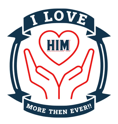Heartfelt Love Design Template with Hands - Editable Graphic for Personalization