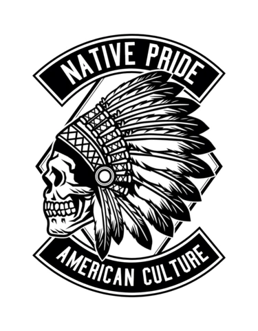 Native Pride American Culture T-shirt Design Template