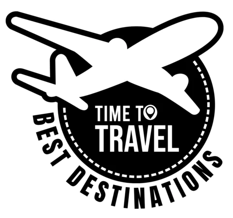 Modèle de logo pour badge de voyage