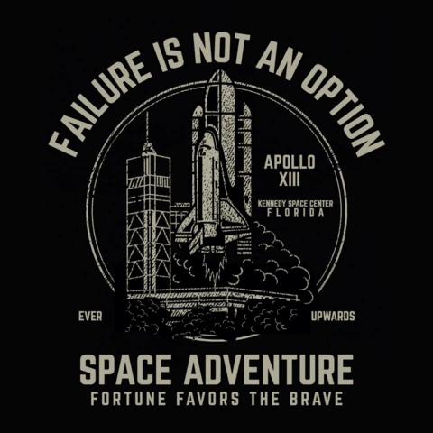 Space Adventure Vintage T-shirt Design Template