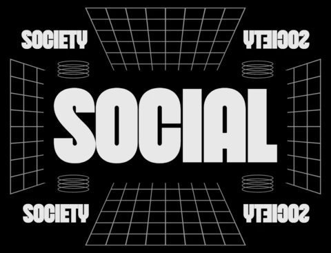 Bold Social Society Graphic Design Template for Posters