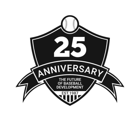 25 Anniversary Baseball Championship Sports Logo Design Template
