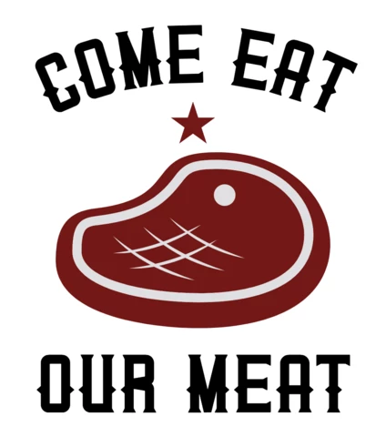 BBQ Meat Logo Template Design