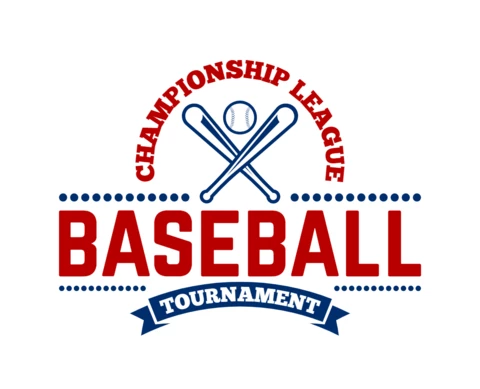 Baseball Tournament Championship Sports Logo Design Template