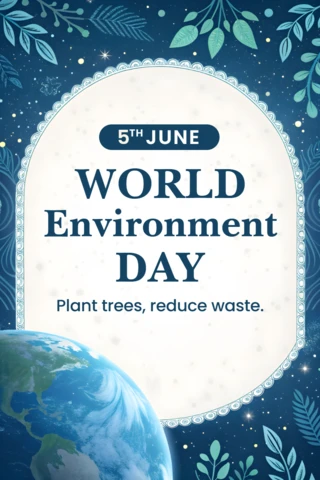 Night and Nature Design Template for World Environment Day Celebration