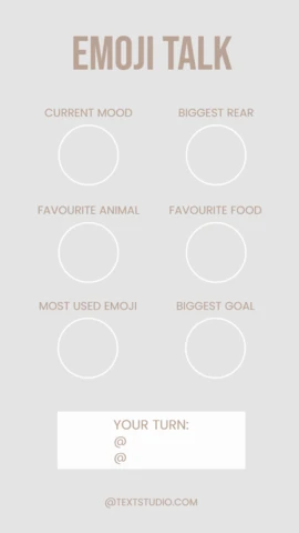 Emoji Talk Instagram Story Post Design Template