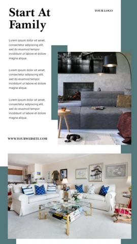 Modern Two-Tone Commercial Instagram Story Post Design Template