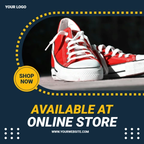 Modello di progettazione post Instagram per vendita di sneakers streetwear del negozio online