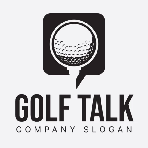 Golf Talk Logo Design Template