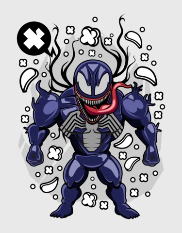 Venom spider-man personnage de bande dessinée pop culture modèle d'affiche