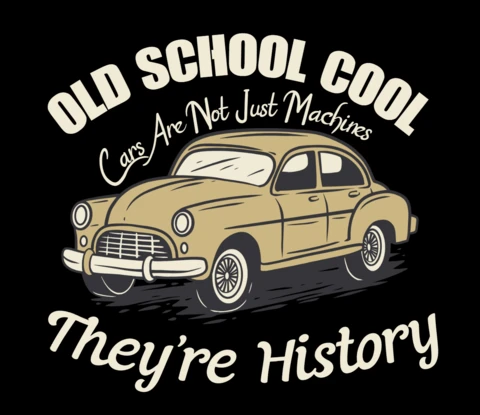 Old School Cool Retro Roadsters Capturing The Spirit of Classic Cars T-Shirt Design Template