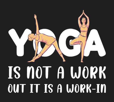 Motivational Yoga Quote T-Shirt Design Template