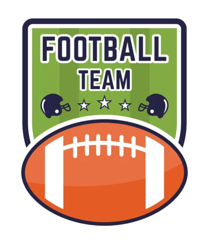 American Football Team Logo Design Template