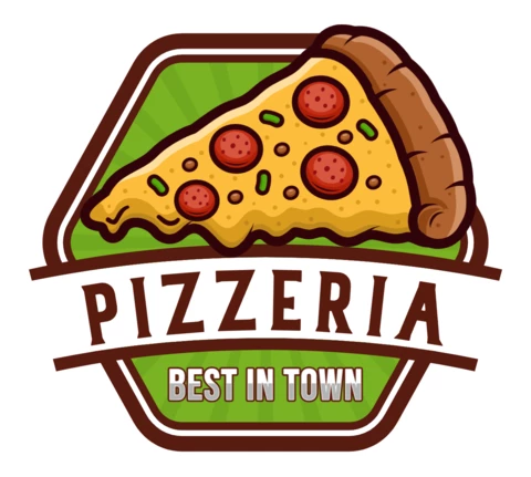 Modello di logo per pizzeria