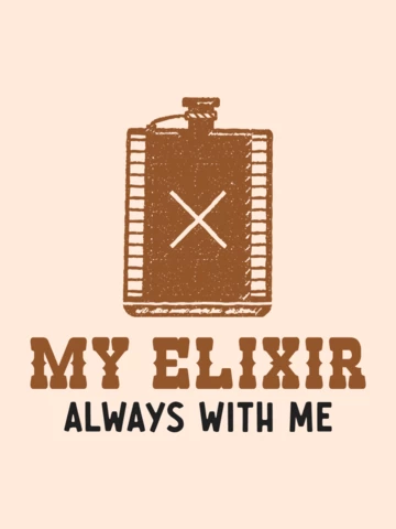 Camping My Elixir Is Always With Me T-shirt Template Design