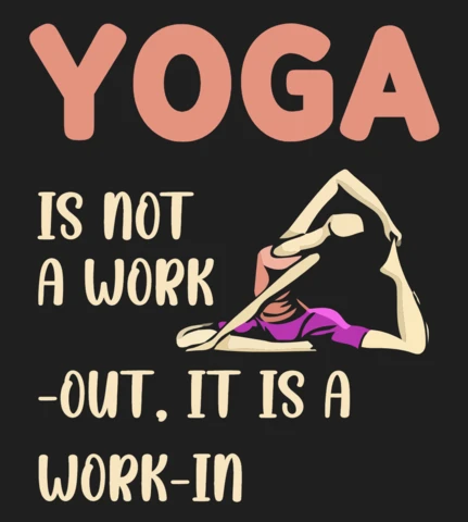 Modello di design per maglietta con citazioni sullo yoga
