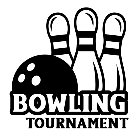 Bowling Tournament Logo Design Template