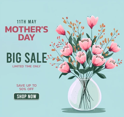 Mother's Day Floral Design Template for Big Sale Promotions