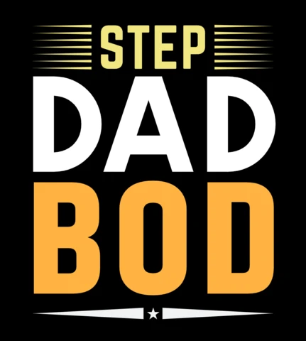 Modello di design per maglietta Step Dad Bod