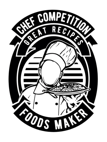 Modèle de conception de t-shirt de concours de chef cuisinier