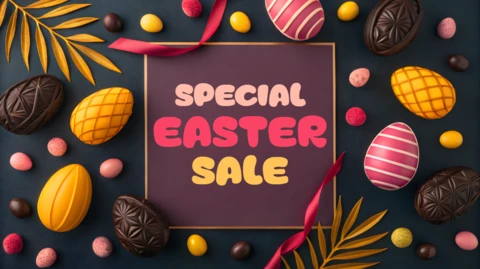 Colorful Easter Sale Design Template for Festive Promotions