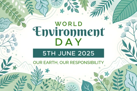 Floral Design Template for World Environment Day: Celebrate Our Earth