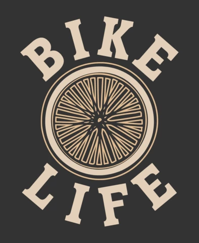 Modèle de conception de t-shirt vintage de vie de vélo