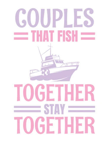 Couples Fishing Together Design Template - Playful Nautical Style