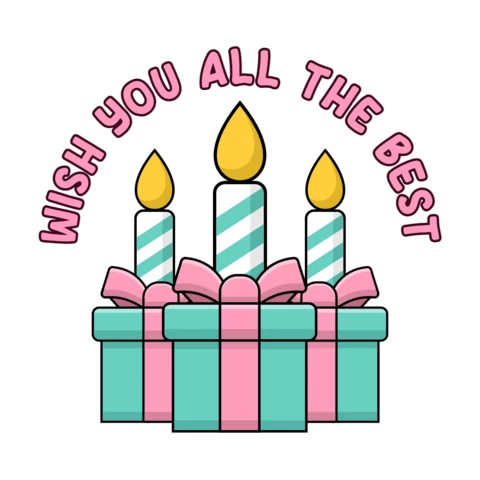 Modèle de carte de vœux d'anniversaire