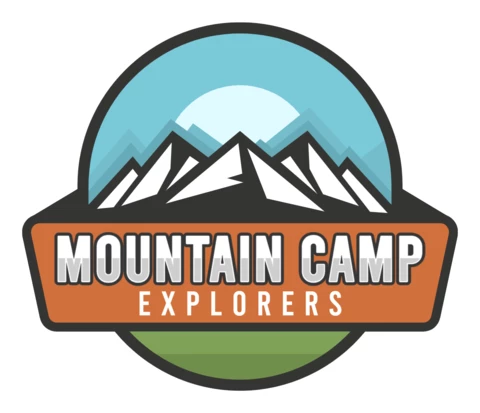 Modèle de logo pour le camping et l'aventure en plein air