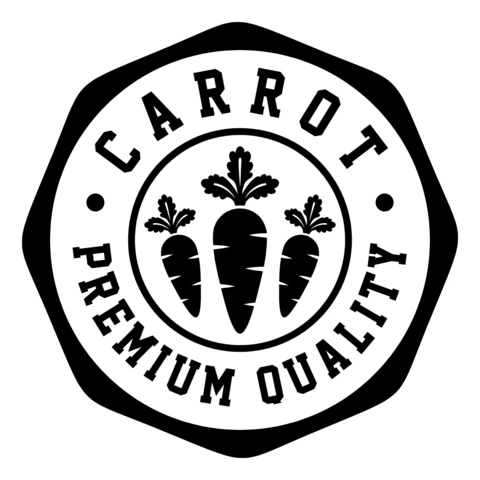 Premium Qualität Karotte Logo Design Vorlage