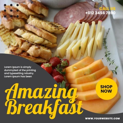 Impactful Ad Restaurant Instagram Story Post Design Template