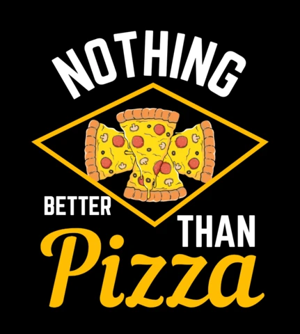 Niente di meglio di un modello di t-shirt per pizza