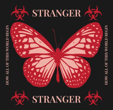Editable Butterfly Design Template for Artistic Merchandise