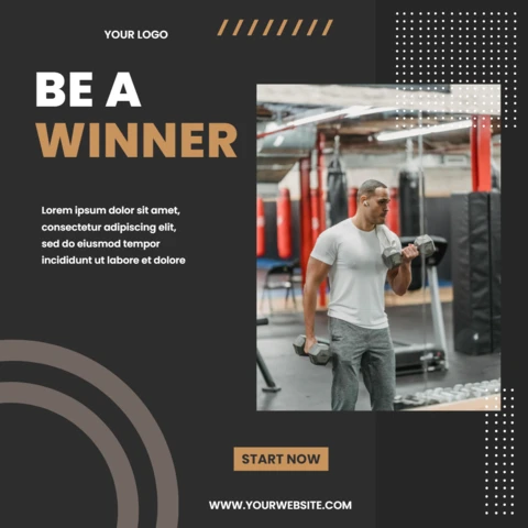 Modern Minimalist Commercial Instagram Post Design Template