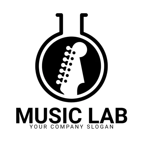 Music Lab Logo Design Template