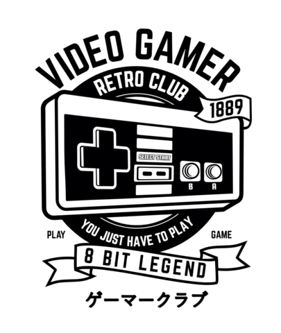 Plantilla de diseño de camiseta para videojugadores