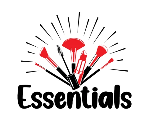 Essentials maquillaje plantilla de diseño de camiseta