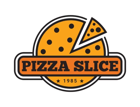 Restaurant Pizza Slice Food Logo Design Template