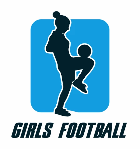 Mädchen fußballspieler Plakat Vorlage